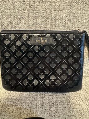 Kate Spade Black Patent Wristlet